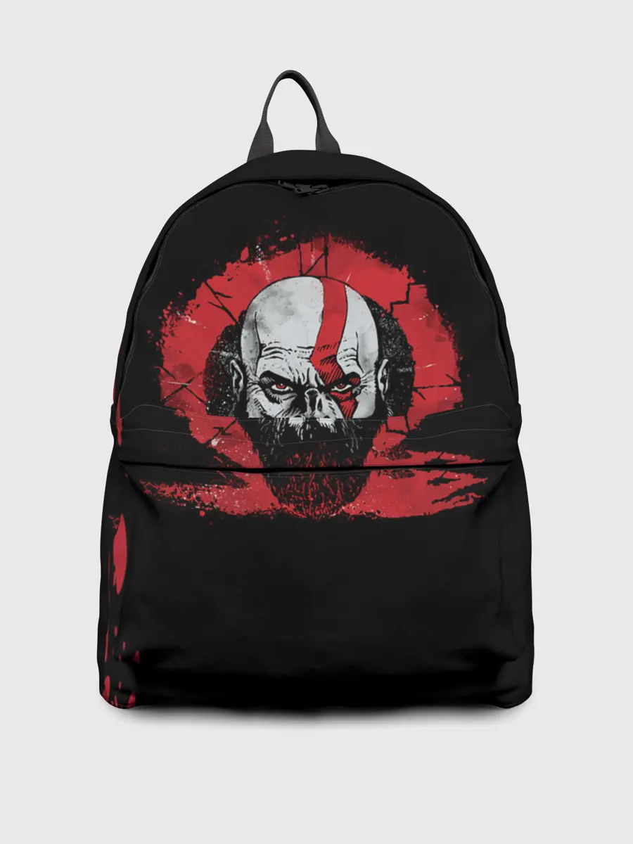 Рюкзак джинсовый / Брутальный Кратос | GOW