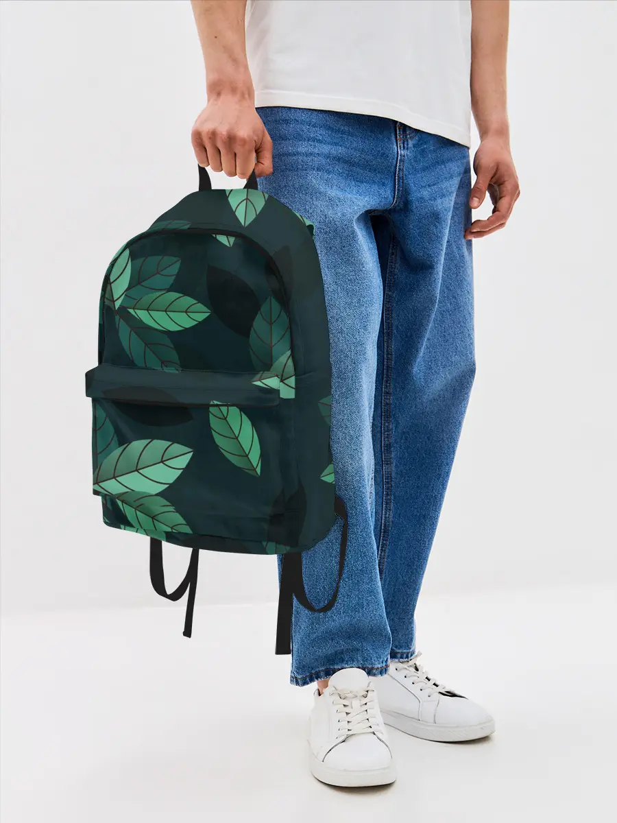 Рюкзак джинсовый / листва