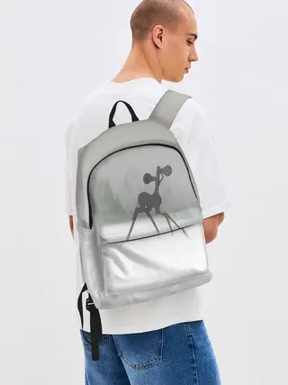 Рюкзак джинсовый / Сиренеголовый олень