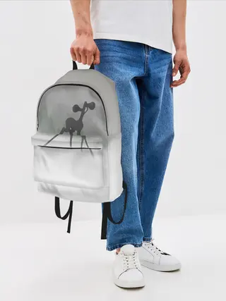 Рюкзак джинсовый / Сиренеголовый олень