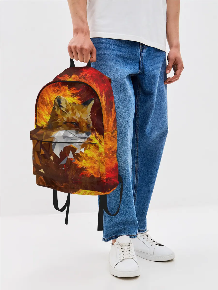 Рюкзак джинсовый / Огненный Лис