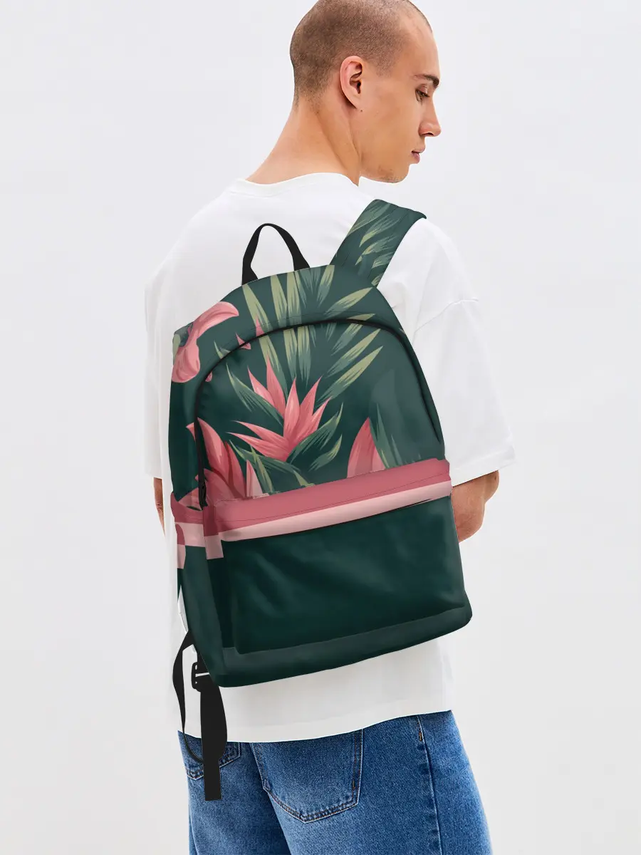 Рюкзак джинсовый / Лилии