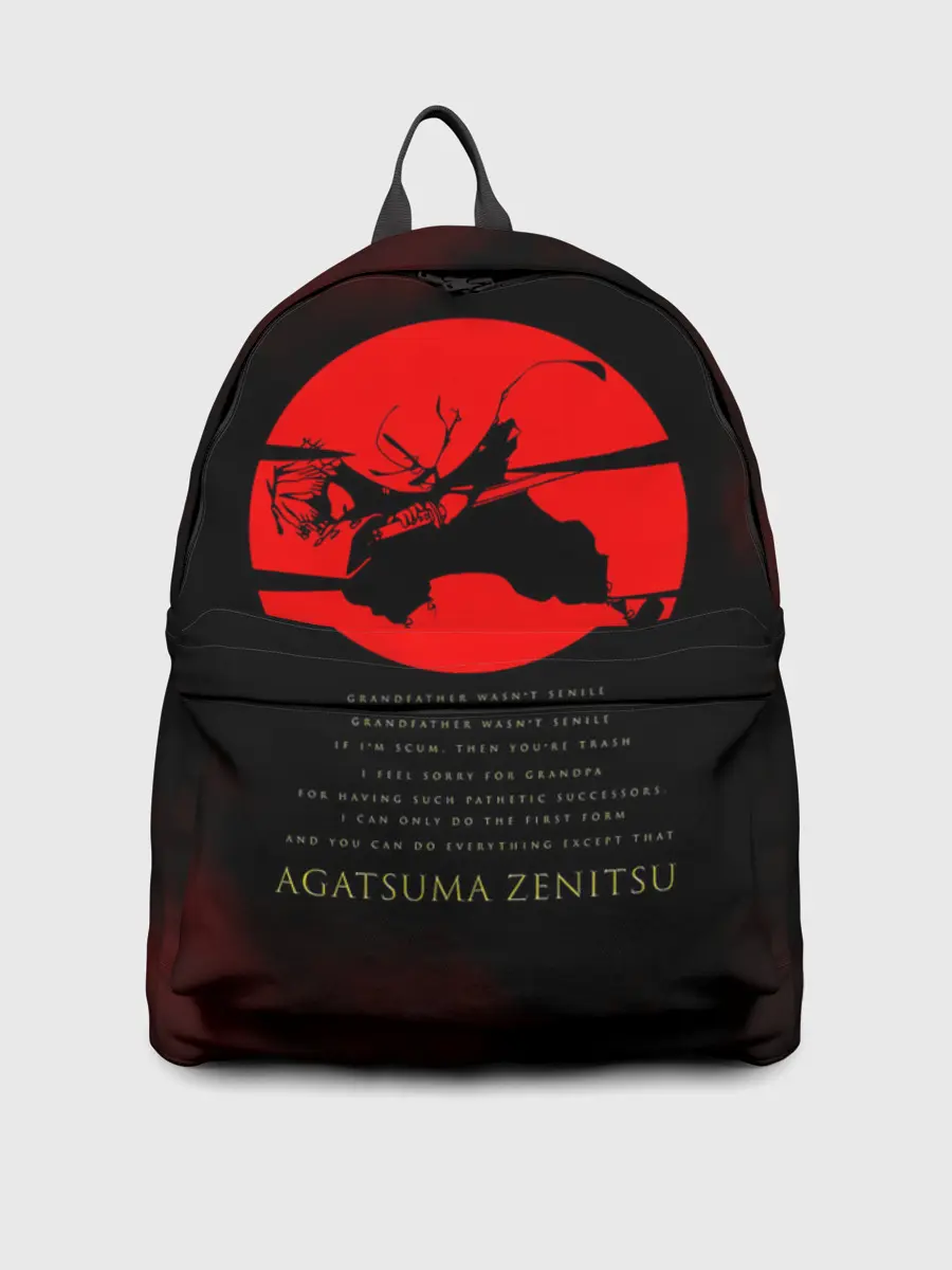 Рюкзак джинсовый / Agatsuma Zenitsu Kimetsu no Yaiba