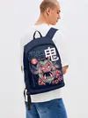 Рюкзак джинсовый / Anime Oni Demon Yokai