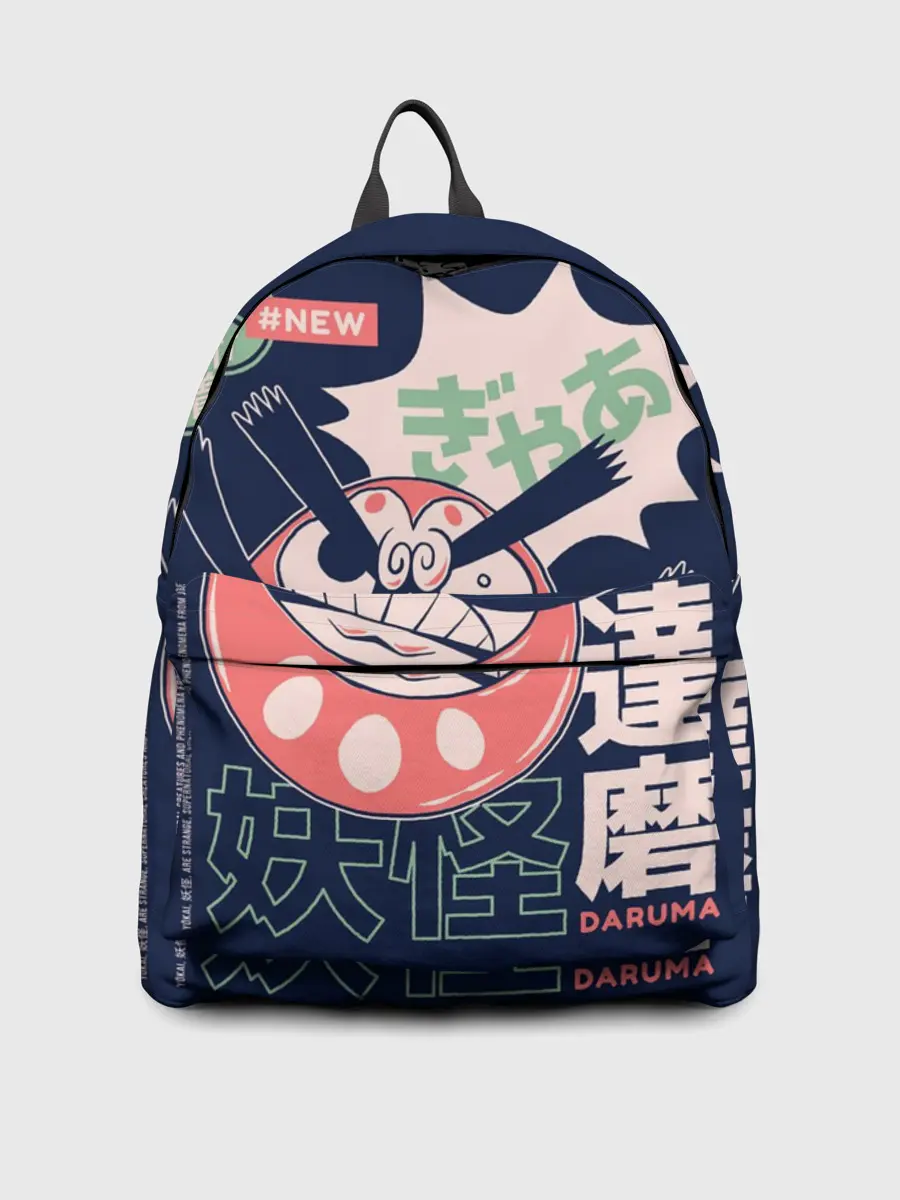 Рюкзак джинсовый / Anime Daruma Demon Yokai