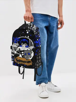 Рюкзак джинсовый / ИНОСКЕ ХАШИБИРА