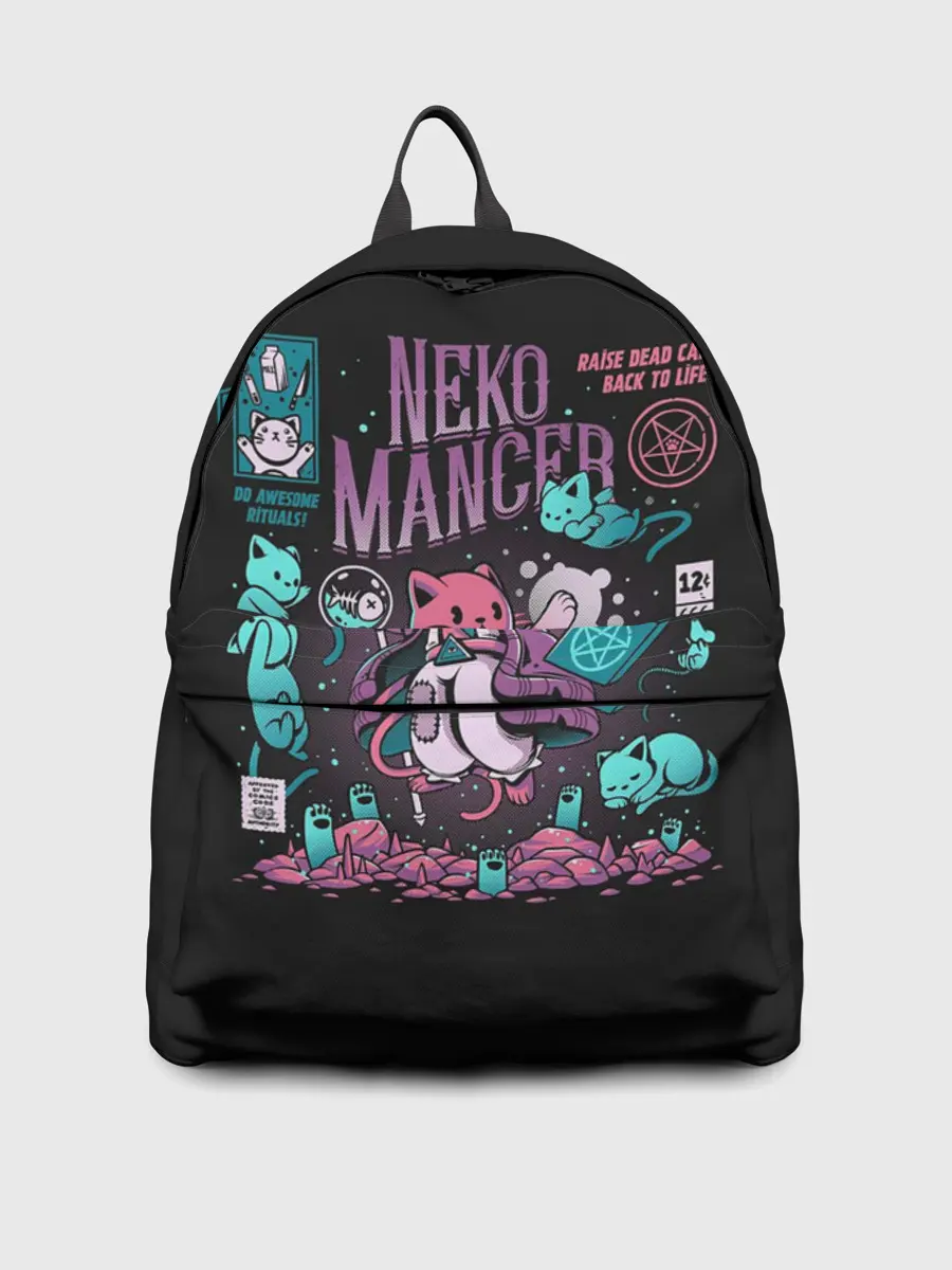 Рюкзак джинсовый / Cat Necromancer