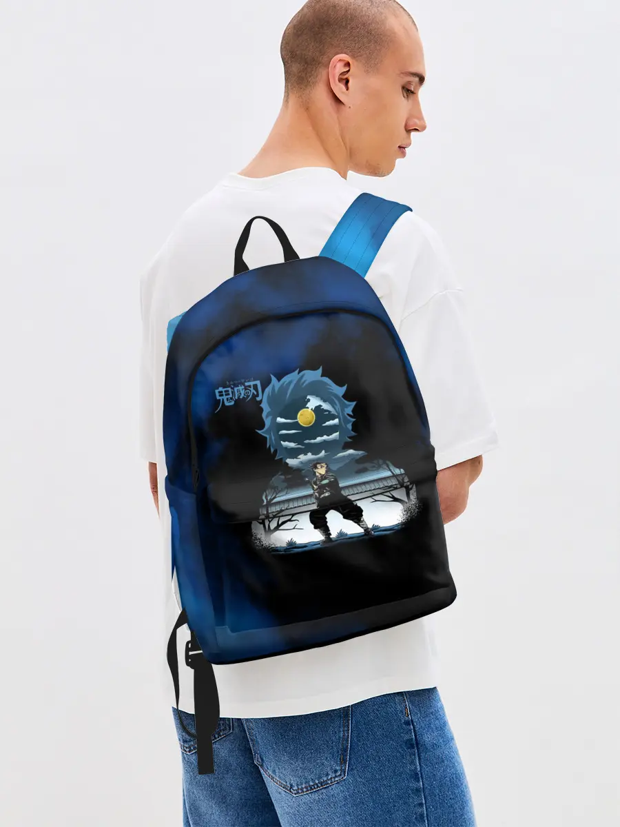 Рюкзак джинсовый / Тандзиро Камадо Kimetsu no Yaiba