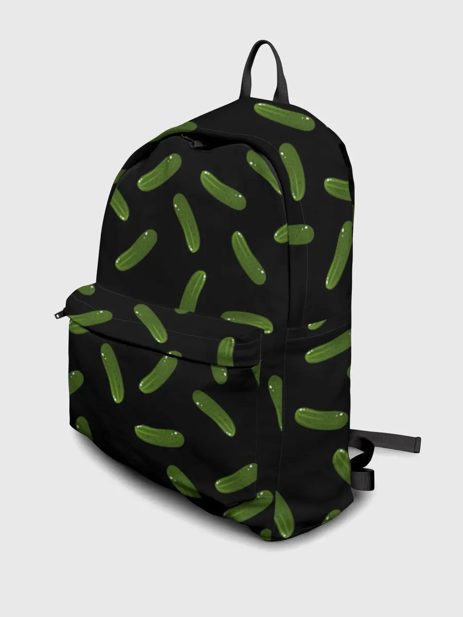 Рюкзак джинсовый / Огуречный паттерн