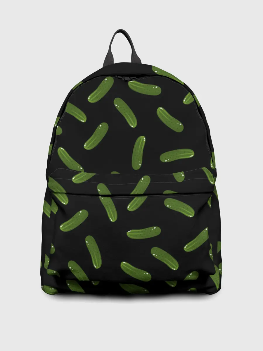 Рюкзак джинсовый / Огуречный паттерн