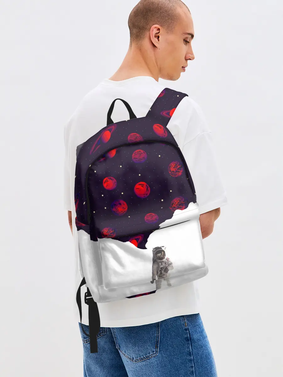 Рюкзак джинсовый / Мысли Космонавта