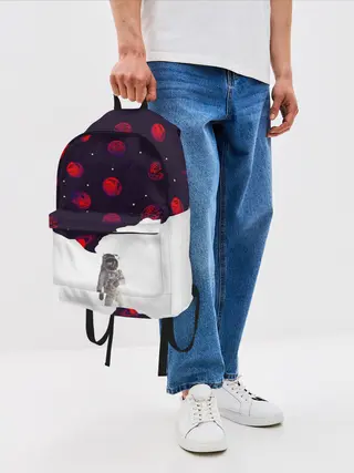 Рюкзак джинсовый / Мысли Космонавта