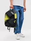 Рюкзак джинсовый / Желто черный ромб