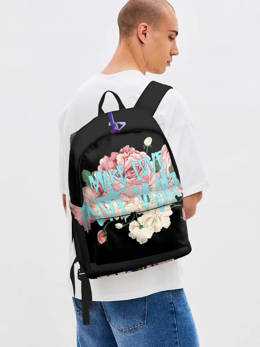 Рюкзак джинсовый / Нет войне.