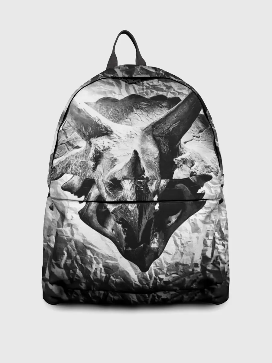 Рюкзак джинсовый / Трицератопс | Динозавр