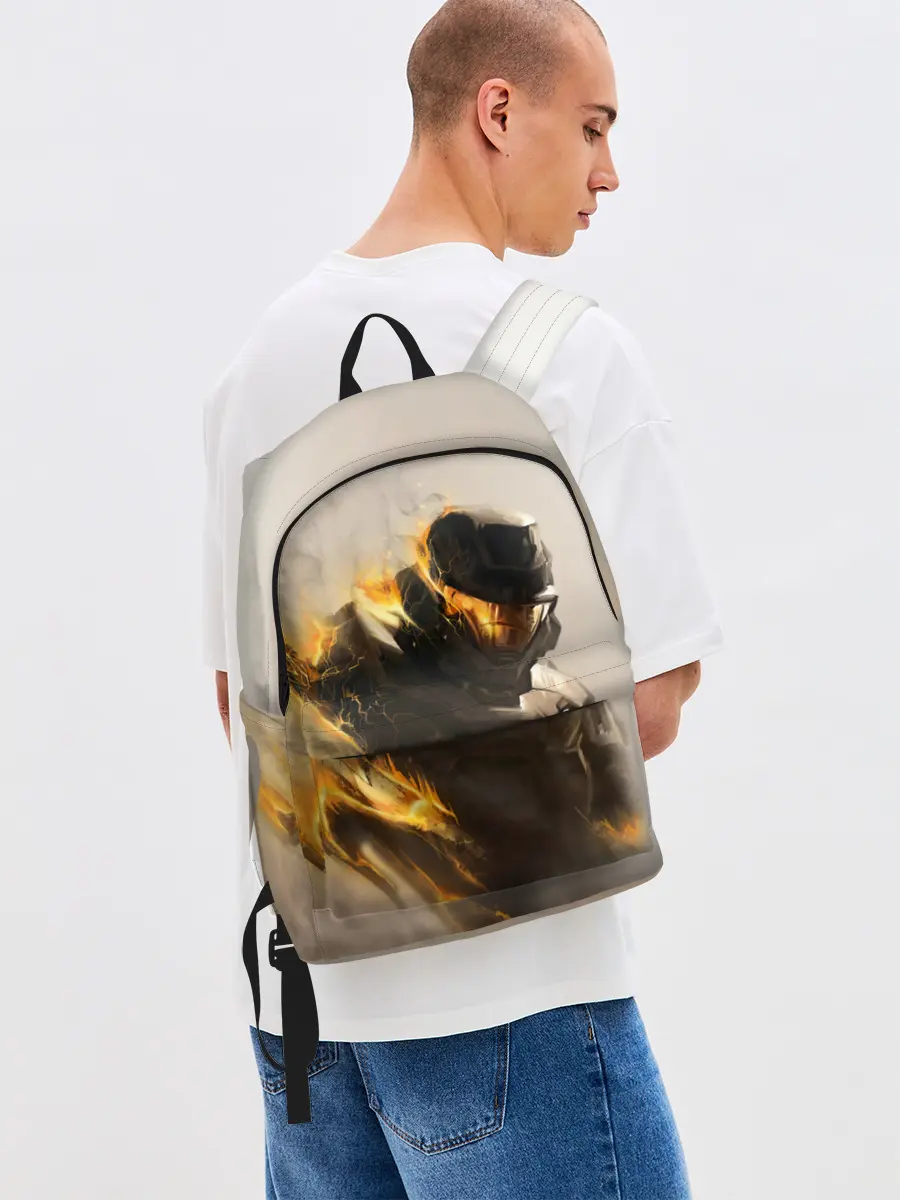 Рюкзак джинсовый / Spartan in hell | Halo