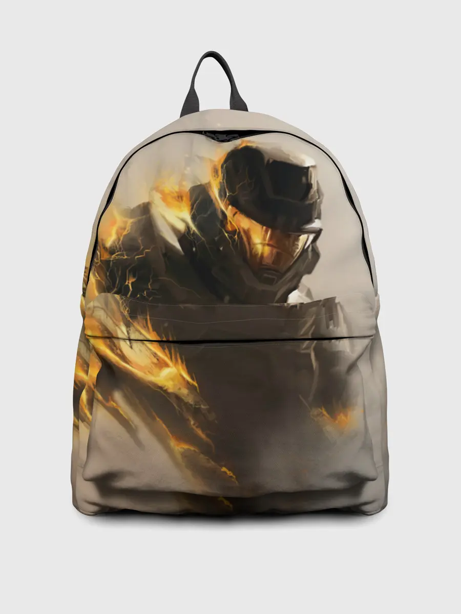 Рюкзак джинсовый / Spartan in hell | Halo