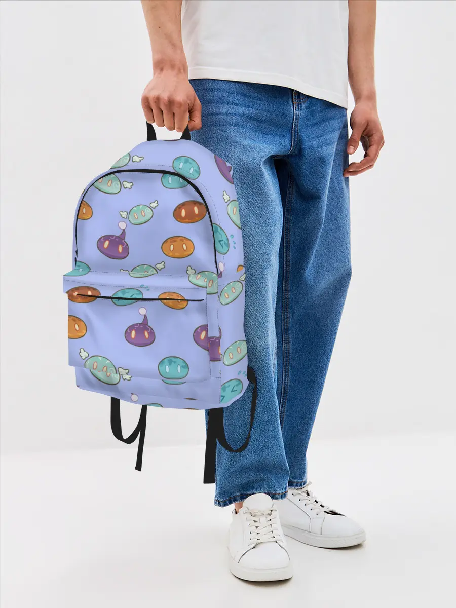 Рюкзак джинсовый / Genshin impact Slimes | Слаймы