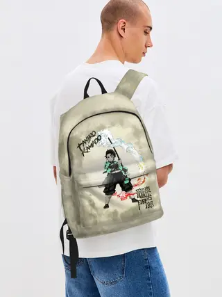 Рюкзак джинсовый / Tanjiro Kamado Kimetsu no Yaiba