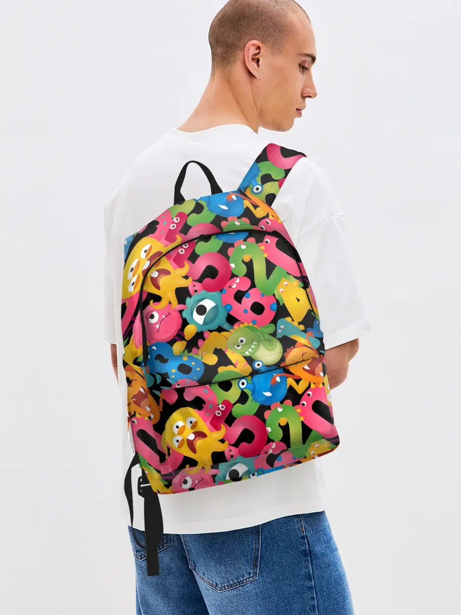 Рюкзак джинсовый / Monstry с цифрами