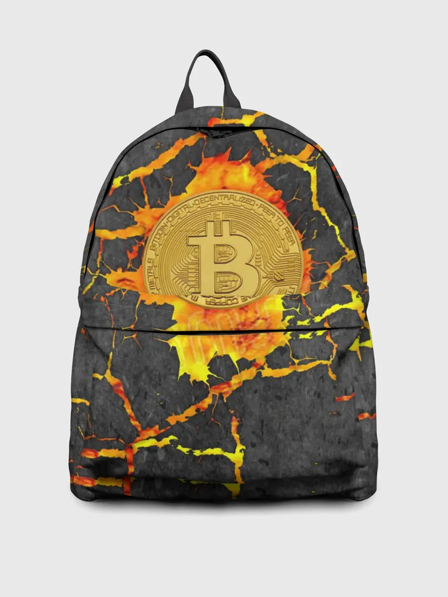 Рюкзак джинсовый / Вулканический Биткоин