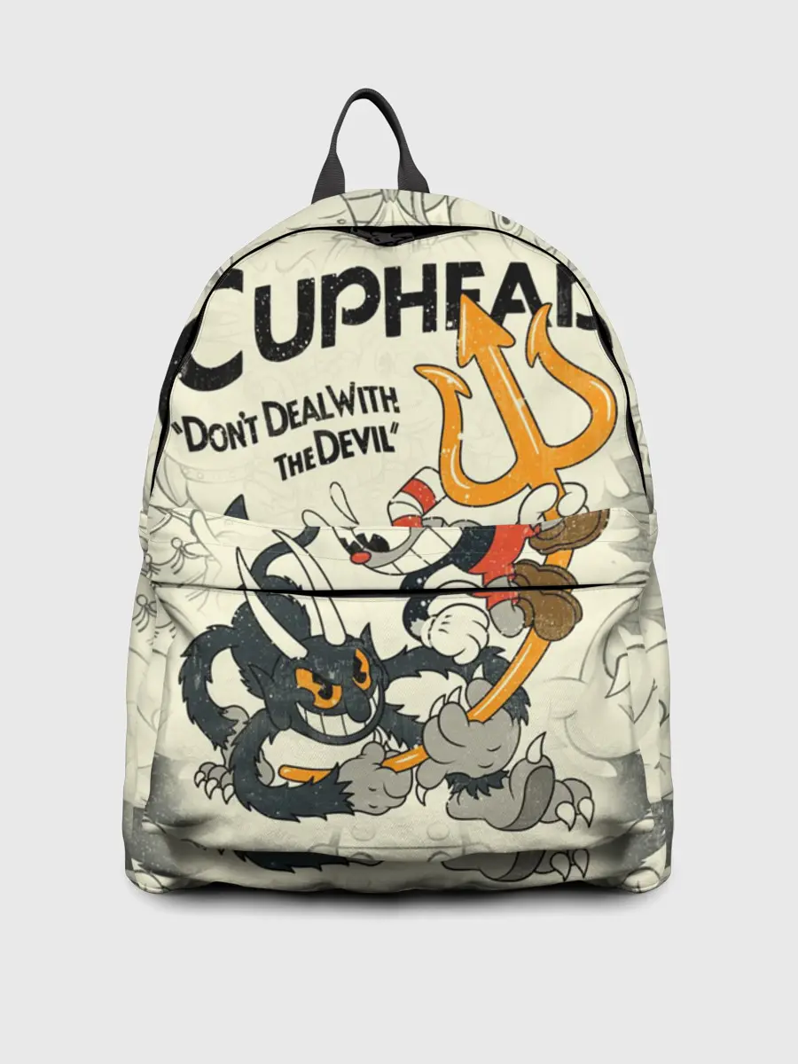 Рюкзак джинсовый / Cuphead and Devil