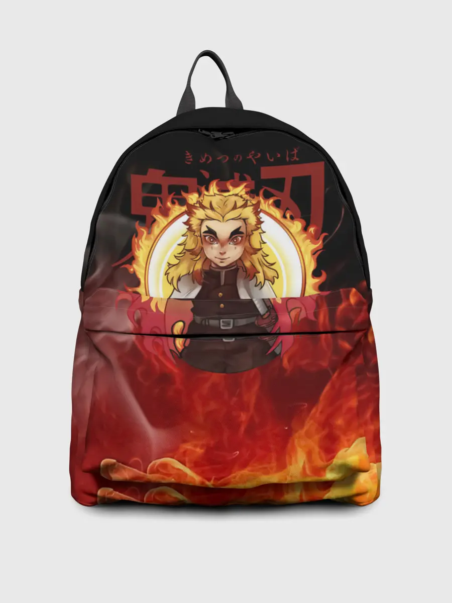 Рюкзак джинсовый / Огненный Столп Kimetsu no Yaiba
