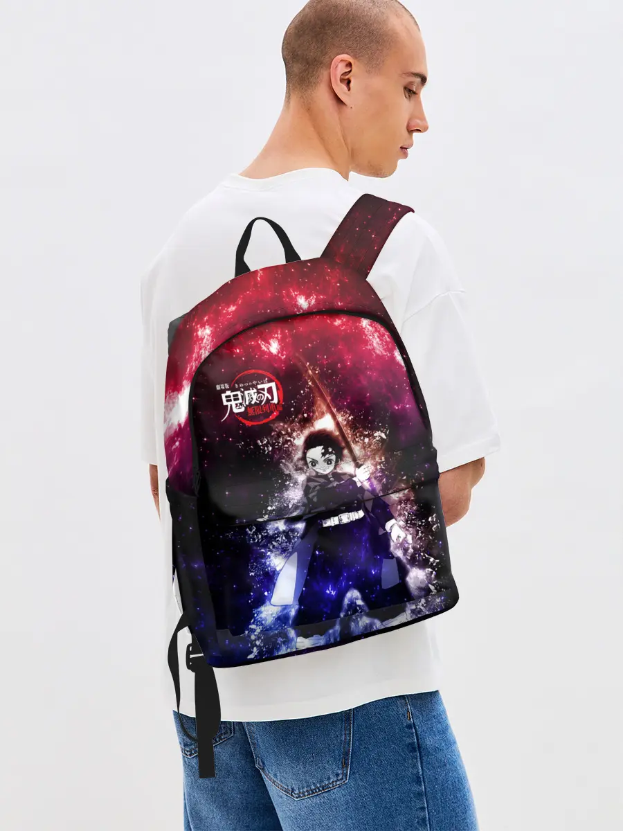 Рюкзак джинсовый / Танджиро Камадо Kimetsu no Yaiba