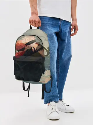 Рюкзак джинсовый / Hug | Jujutsu kai