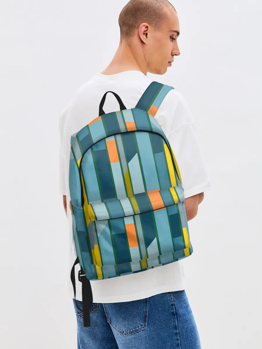 Рюкзак джинсовый / Абстракция в стиле модерн