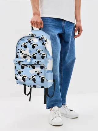 Рюкзак джинсовый / Животные