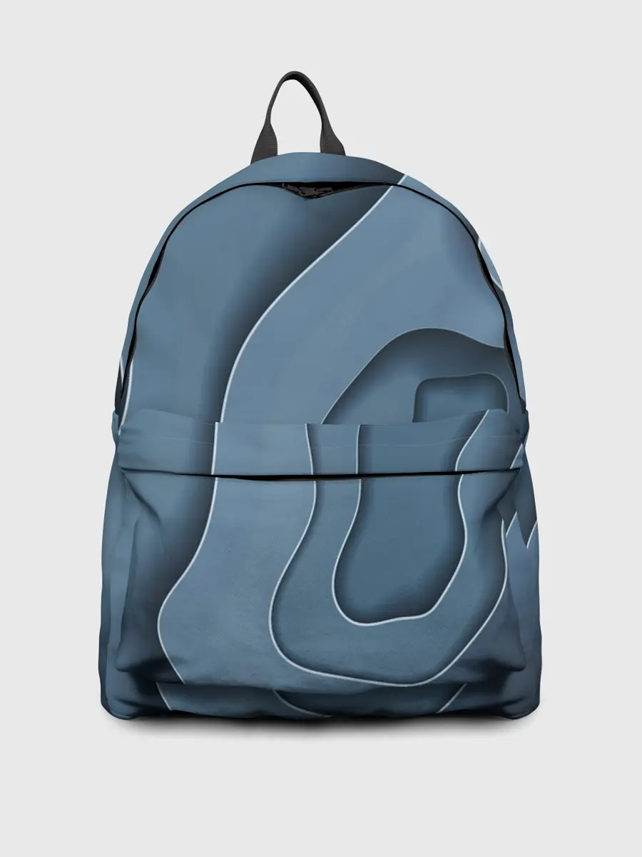 Рюкзак джинсовый / Абстракция бумажные волны