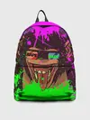 Рюкзак джинсовый / 3D Neon Monkey