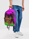 Рюкзак джинсовый / 3D Neon Monkey