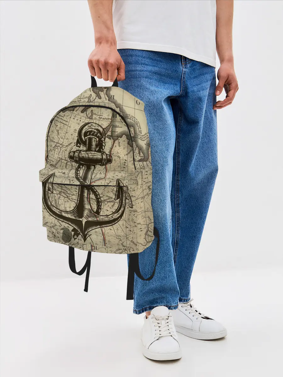 Рюкзак джинсовый / Морская Карта