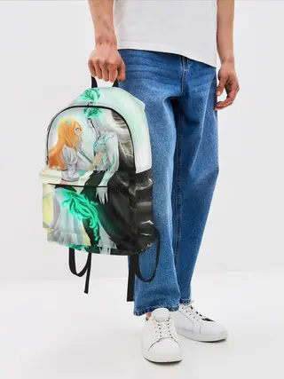Рюкзак джинсовый / Bleach Grimmjow and Orihime