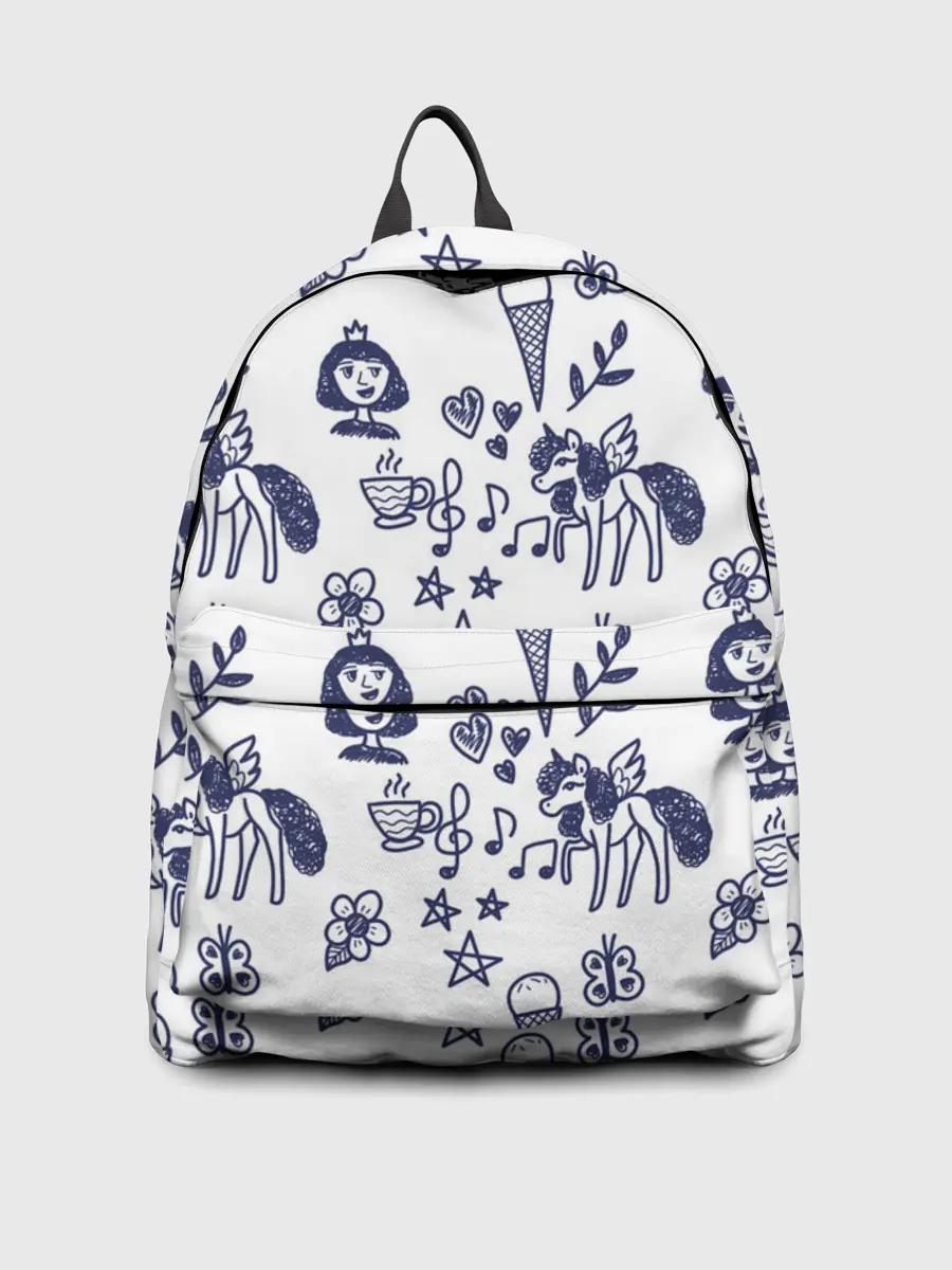 Рюкзак джинсовый / Девчачий дудл