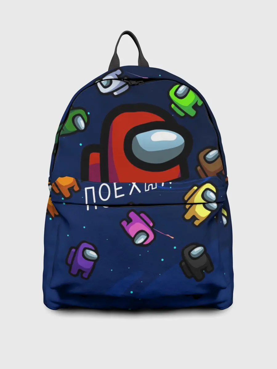 Рюкзак джинсовый / ПОЕХАЛИ АМОНГ АС | AMONG US