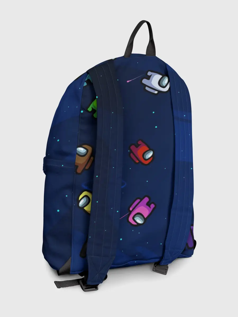 Рюкзак джинсовый / ПОЕХАЛИ АМОНГ АС | AMONG US