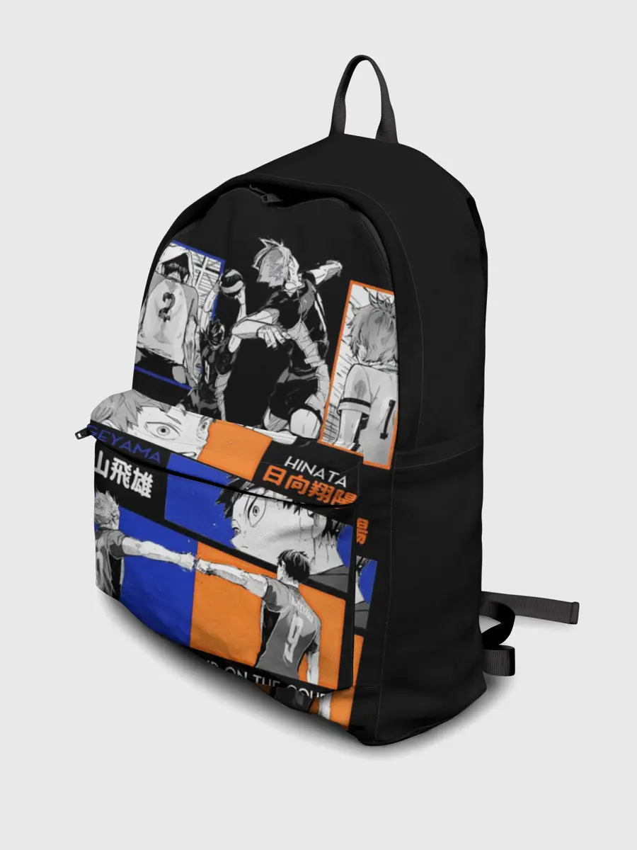 Рюкзак джинсовый / Хината и Кагеяма