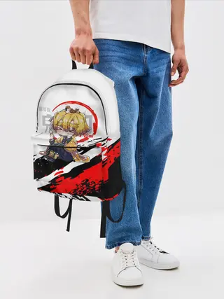 Рюкзак джинсовый / Agatsuma Zenitsu Kimetsu no Yaiba