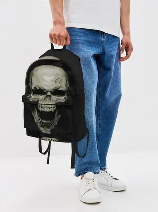 Рюкзак джинсовый / SKULL