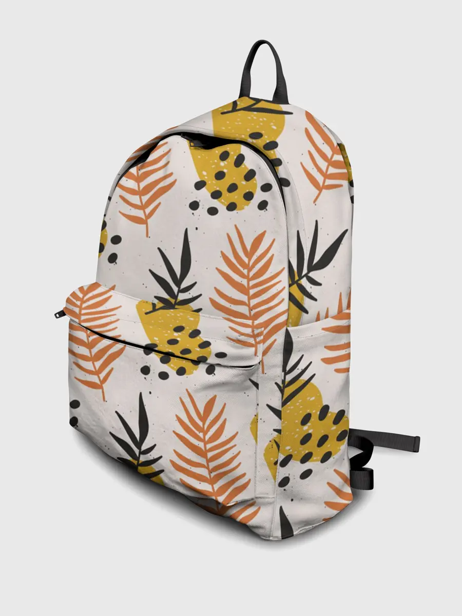 Рюкзак джинсовый / Абстрактные ветви - узор