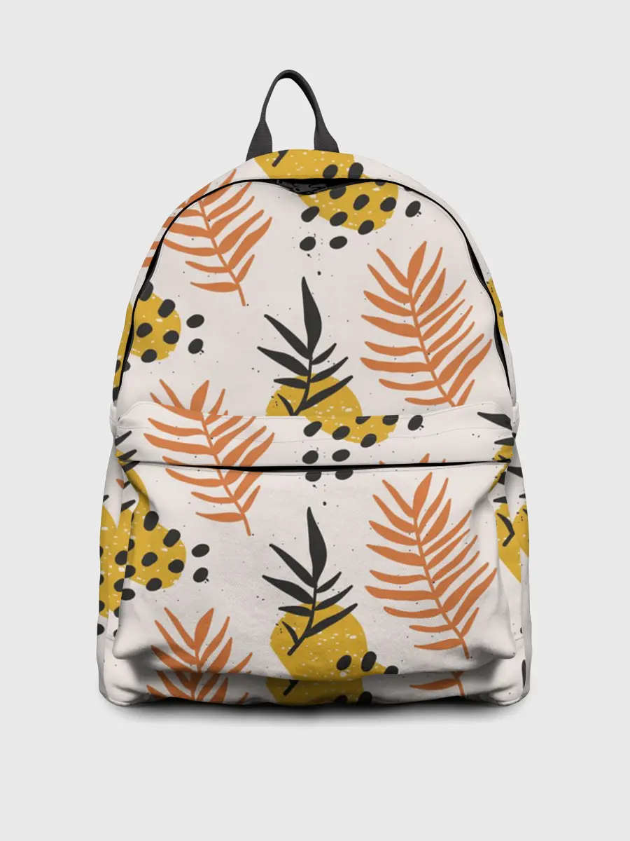 Рюкзак джинсовый / Абстрактные ветви - узор