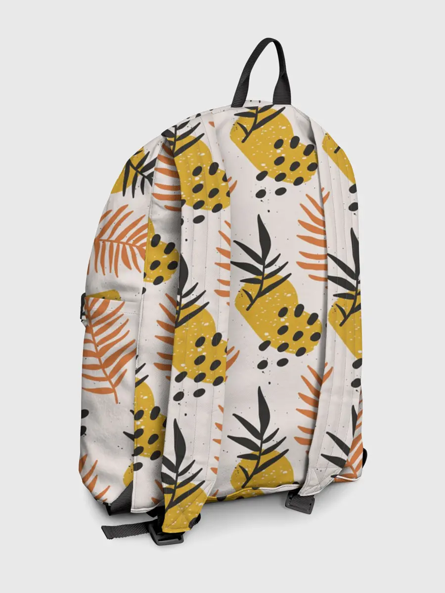 Рюкзак джинсовый / Абстрактные ветви - узор