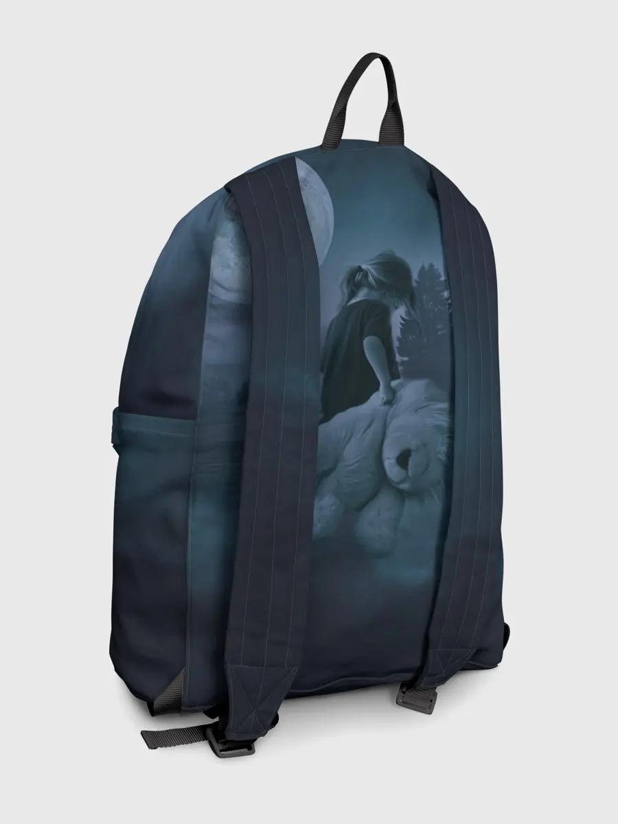 Рюкзак джинсовый / Девочка и полнолуние