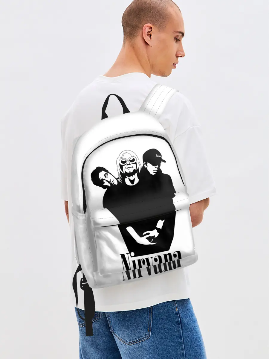 Рюкзак джинсовый / Nirvana Группа
