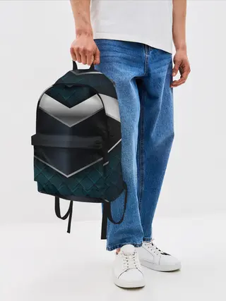 Рюкзак джинсовый / 3D dark metal