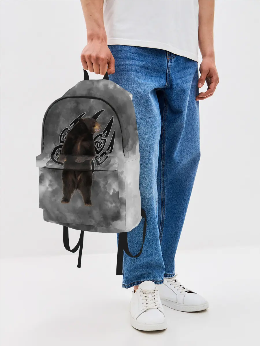 Рюкзак джинсовый / НЕ БУДИ ЛИХО / ВЕЛЕС