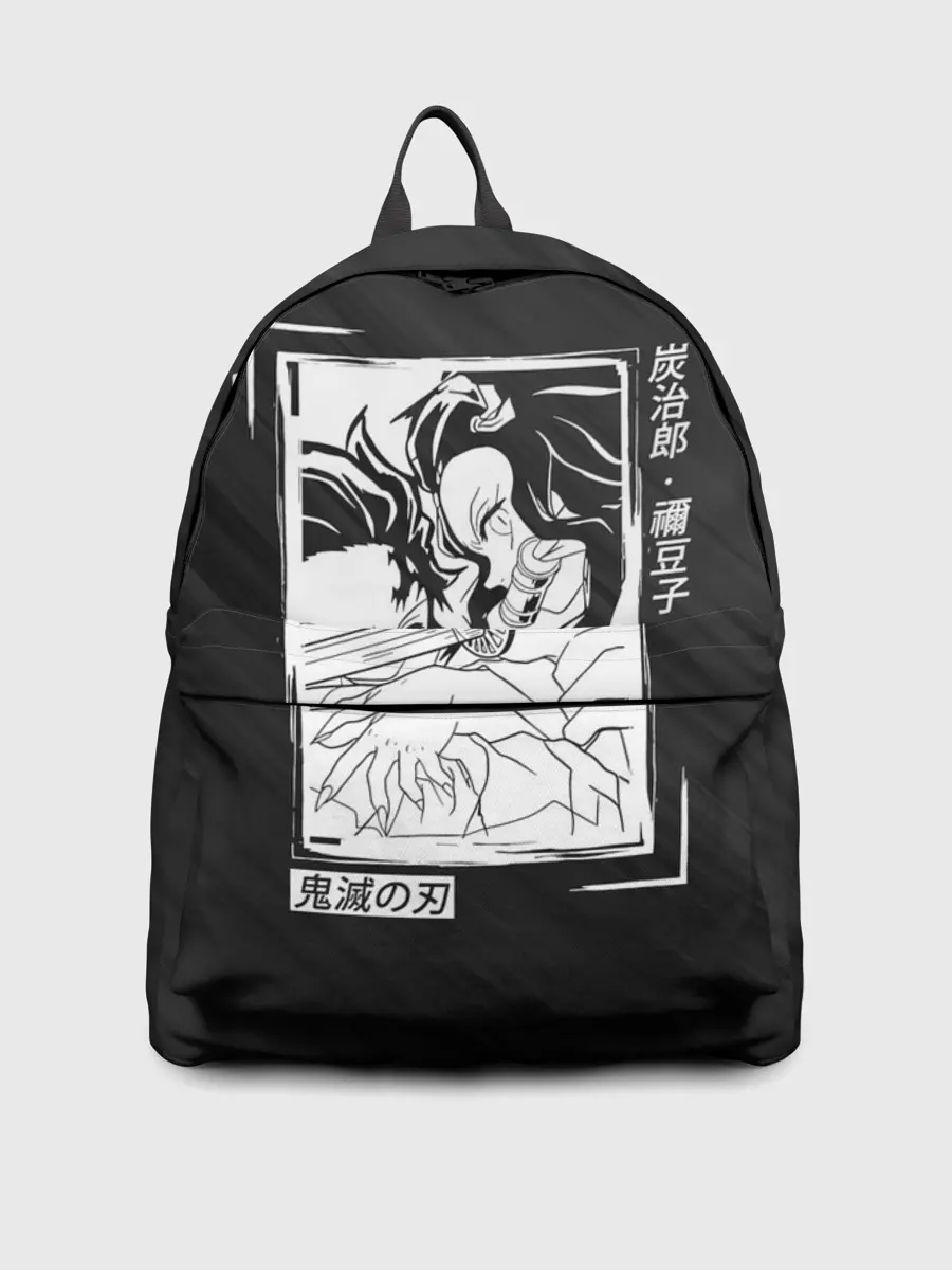 Рюкзак джинсовый / Танджиро и Незуко Kimetsu no Yaiba